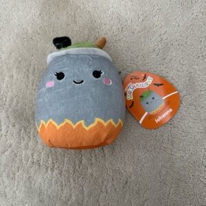 Squishmallows Johanna Gray and Orange Plush